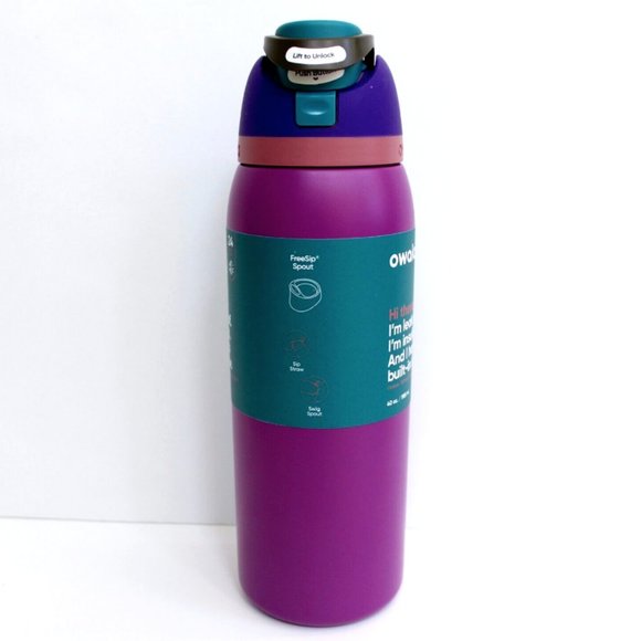 Owala FreeSip Voodoo Purple Stainless Steel Water Bottle 40 oz - Picture 2 of 5